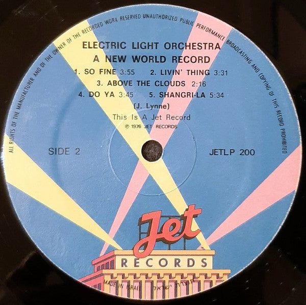 Electric Light Orchestra - A New World Record (LP) - Discogs image 4