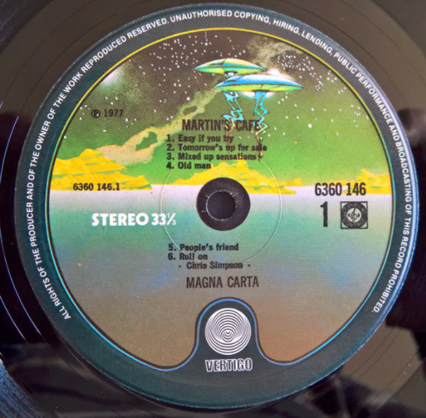 Magna Carta - Martin's Cafe (LP) - Discogs image 3