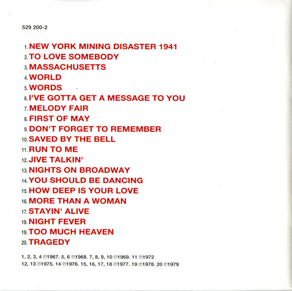 Bee Gees - The Very Best Of The Bee Gees (CD) - Discogs image 2