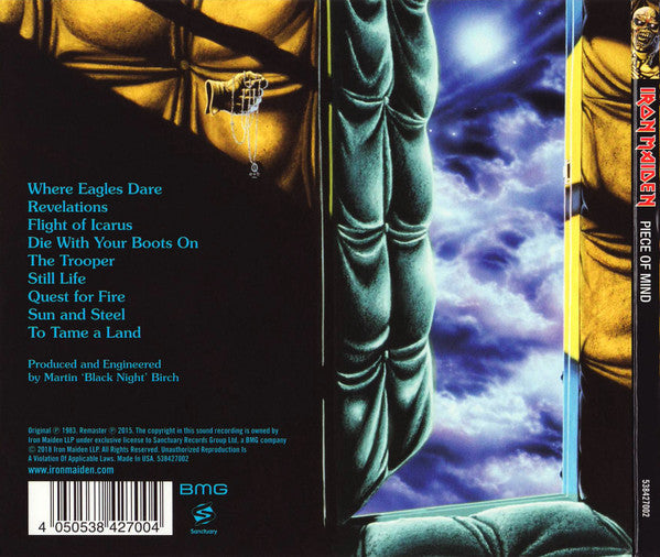 Iron Maiden - Piece Of Mind (CD) - Discogs image 3