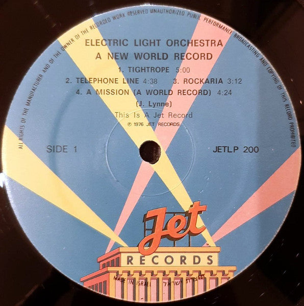 Electric Light Orchestra - A New World Record (LP) - Discogs image 3