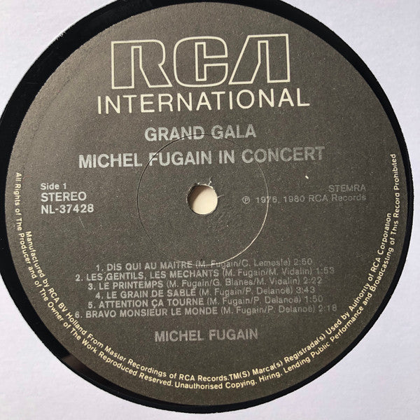 Michel Fugain - Michel Fugain In Concert (LP) - Discogs image 3