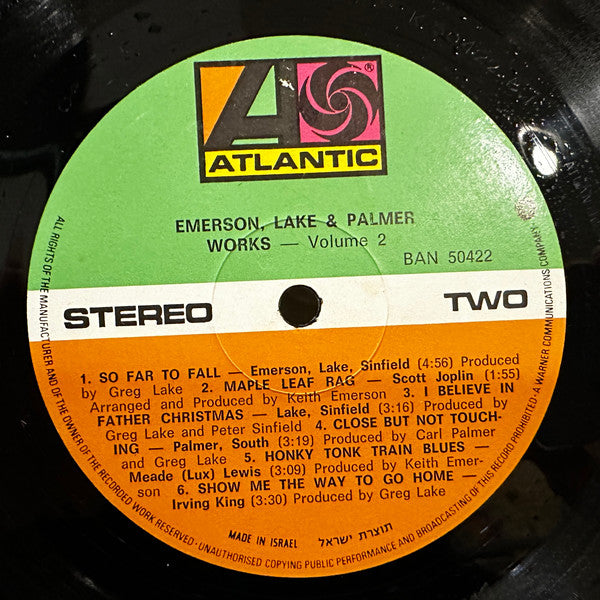 Emerson, Lake & Palmer - Works (Volume 2) (LP) - Discogs image 4