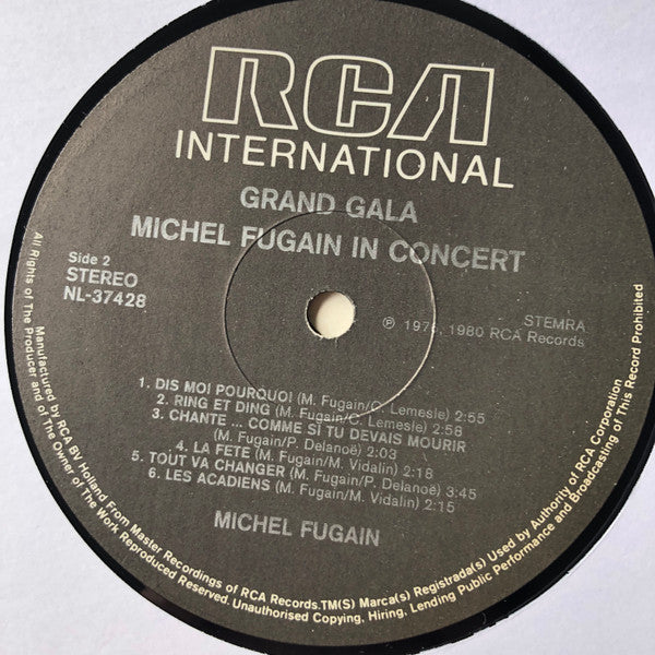 Michel Fugain - Michel Fugain In Concert (LP) - Discogs image 4