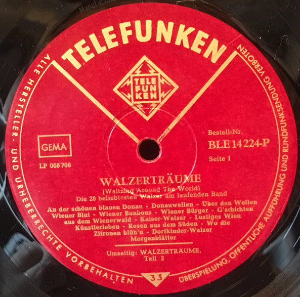 Various - Walzerträume - Die 28 Beliebtesten Walzer Auf Laufenden Band (LP) - Discogs image 3