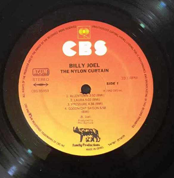 Billy Joel - The Nylon Curtain (LP) - Discogs image 2