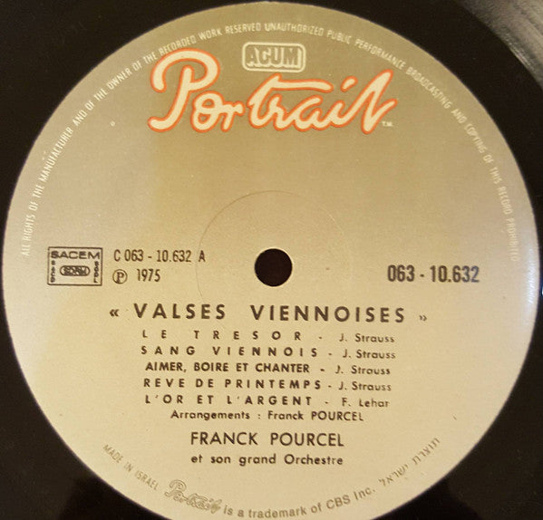 Franck Pourcel Et Son Grand Orchestre - Valses Viennoises (LP) - Discogs image 3