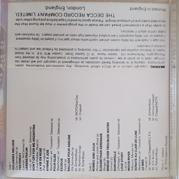 Richard Clayderman - Rêveries (Cassette) - Discogs image 5