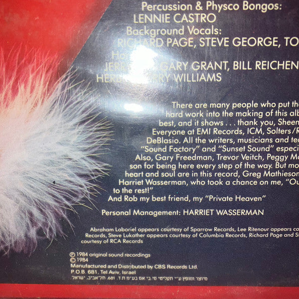 Sheena Easton - A Private Heaven (LP) - Discogs image 3