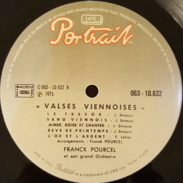 Franck Pourcel Et Son Grand Orchestre - Valses Viennoises (LP) - Discogs image 4