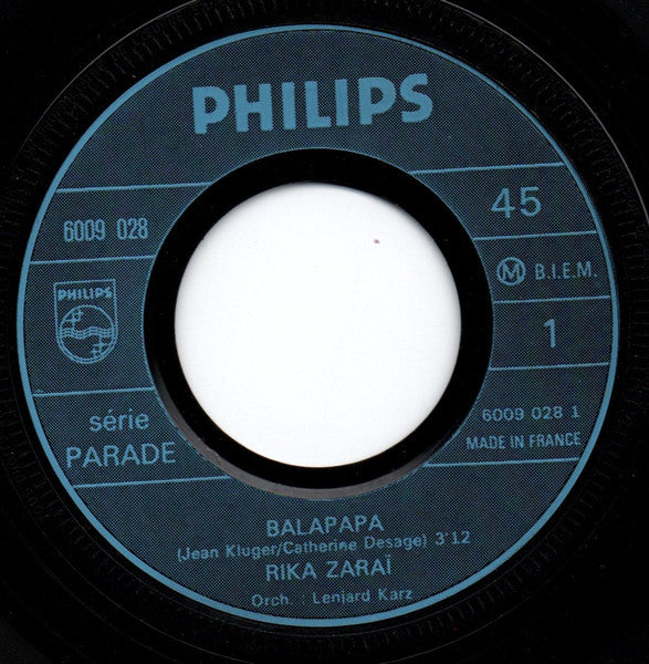 Rika Zaraï - Balapapa / Mille Violons (7") - Discogs image 3