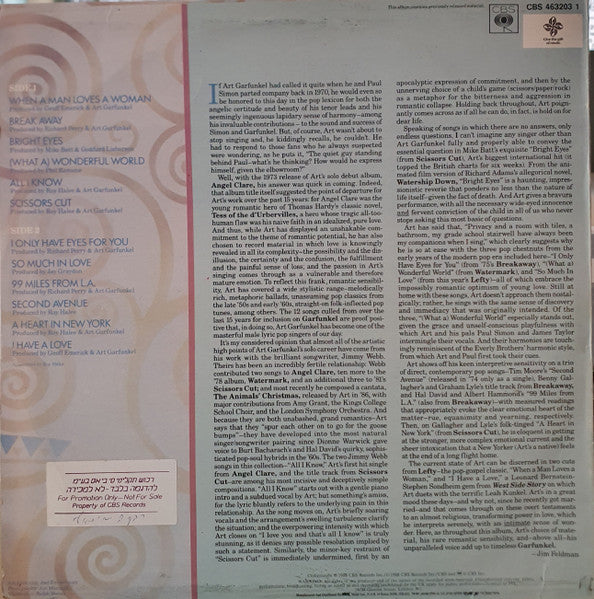 Art Garfunkel - Garfunkel (LP) - Discogs image 2