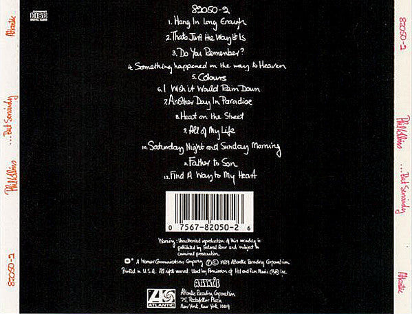 Phil Collins - ...But Seriously (CD) - Discogs image 2