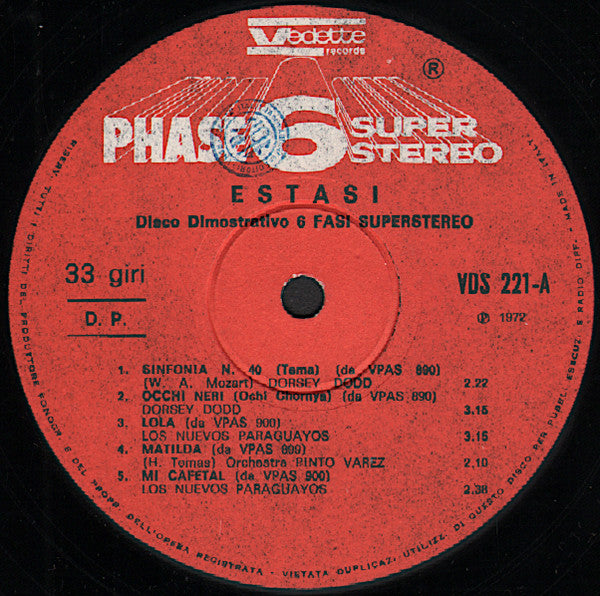 Various - Estasi (LP) - Discogs image 5