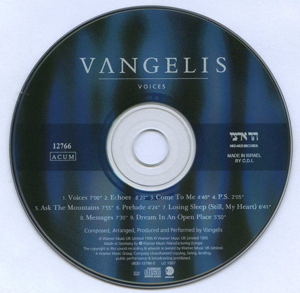 Vangelis - Voices (CD) - Discogs image 3