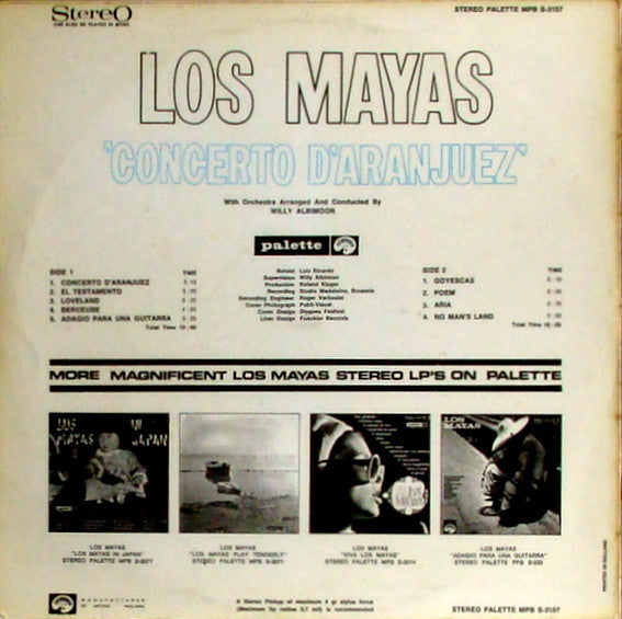 Los Mayas - Concerto D'Aranjuez (LP) - Discogs image 2