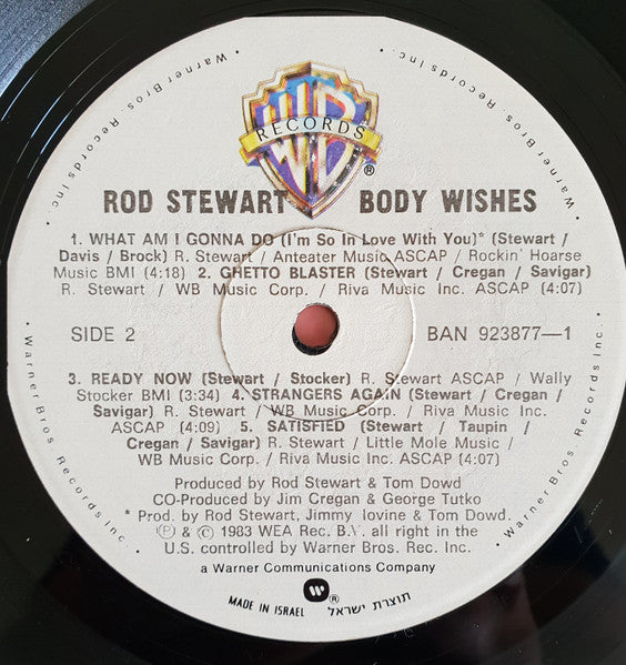 Rod Stewart - Body Wishes (LP) - Discogs image 4