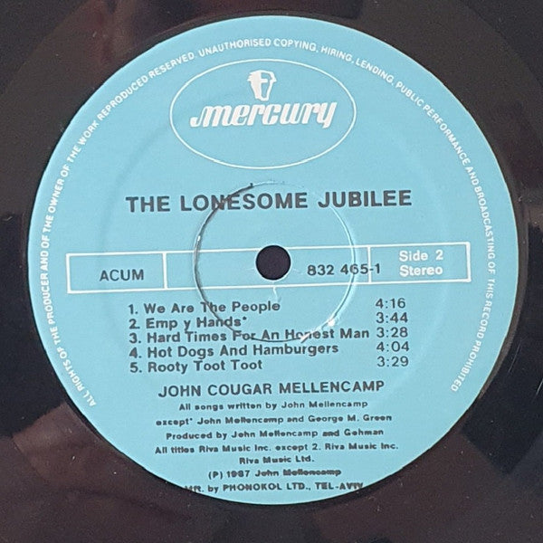 John Cougar Mellencamp - The Lonesome Jubilee (LP) - Discogs image 5
