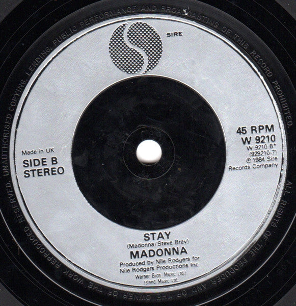 Madonna - Like A Virgin / Stay (7") - Discogs image 4