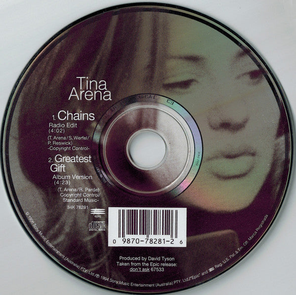 Tina Arena - Chains (CD) - Discogs image 3