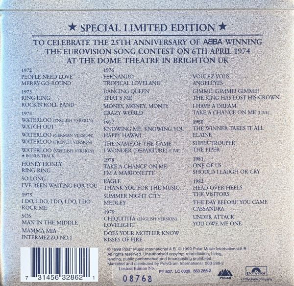 ABBA - Singles Collection 1972 ★ 1982 (29xCD) - Discogs image 2