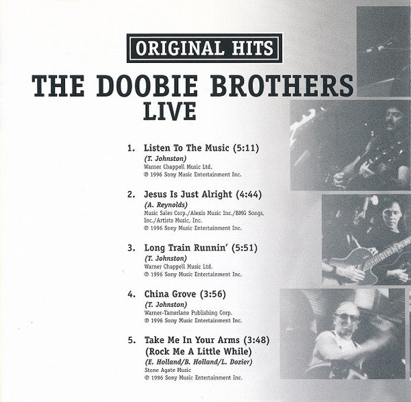Doobie Brothers, The - The Doobie Brothers Live - Original Hits (CD) - Discogs image 5