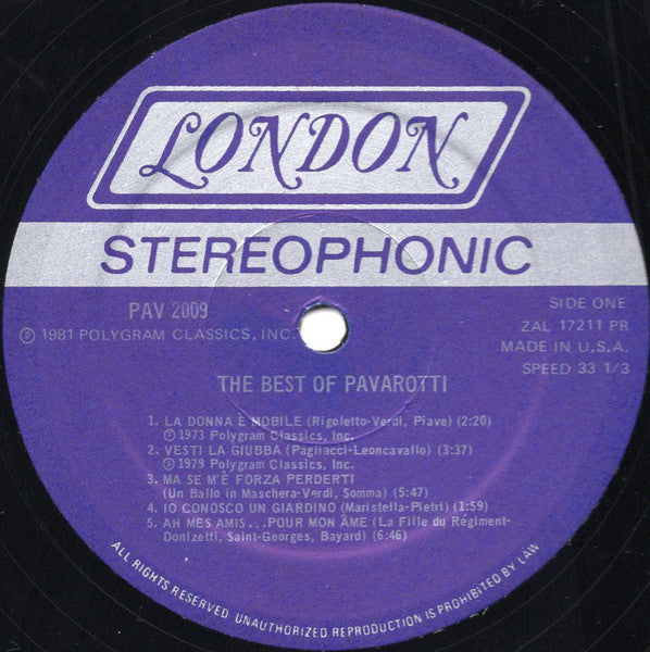 Luciano Pavarotti - The Best Of Pavarotti (4xLP) - Discogs image 3