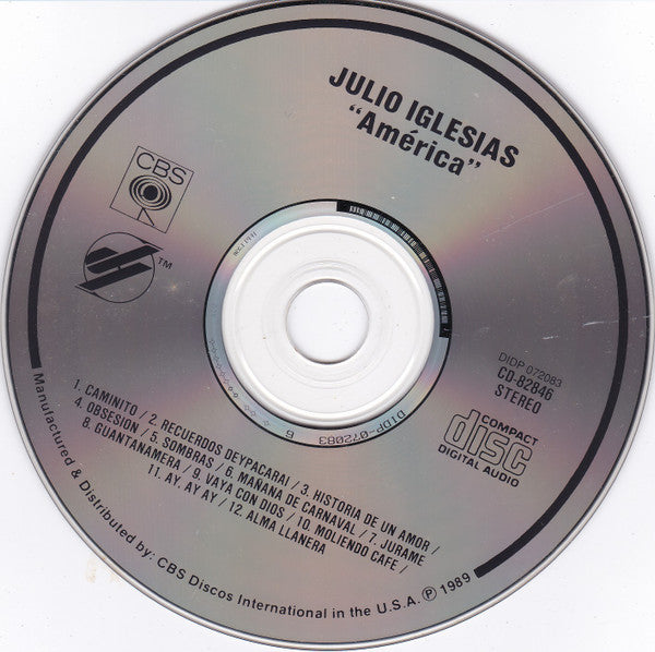Julio Iglesias - America (CD) - Discogs image 7