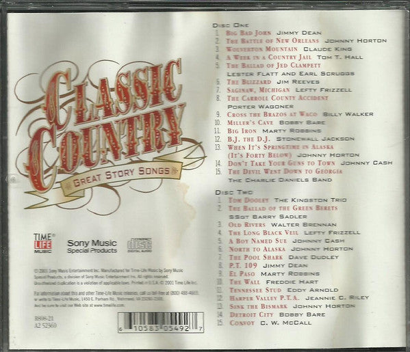 Various - Classic Country - Great Story Songs (2xCD) - Discogs image 2