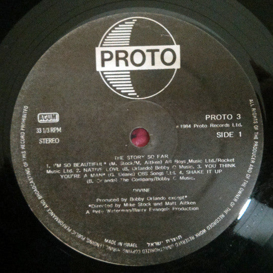 Divine - The Story So Far... (LP) - Discogs image 5