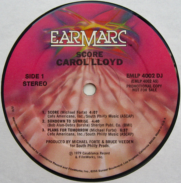 Carol Lloyd - Score (LP) - Discogs image 3