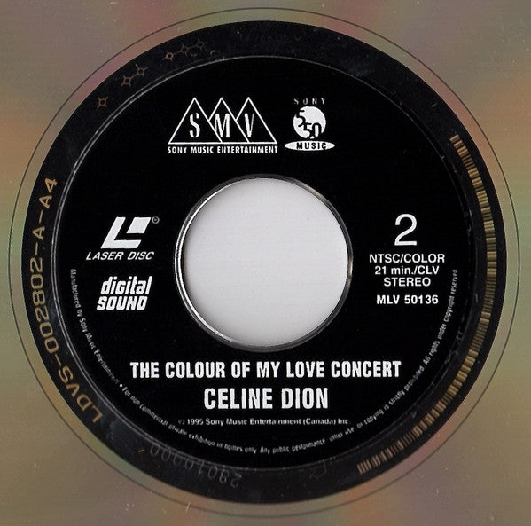 Céline Dion - The Colour Of My Love Concert (12") - Discogs image 4