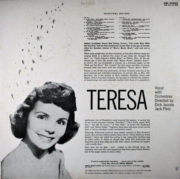 Teresa Brewer - Teresa (LP) - Discogs image 2