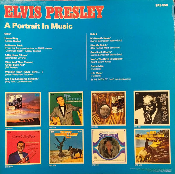 Elvis Presley - A Portrait In Music (LP) - Discogs image 2