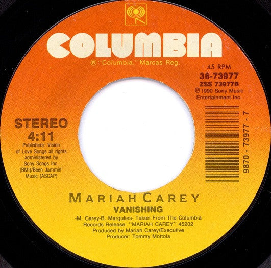 Mariah Carey - Emotions (7") - Discogs image 2