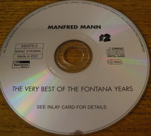 Manfred Mann - The Very Best Of The Fontana Years (CD) - Discogs image 5