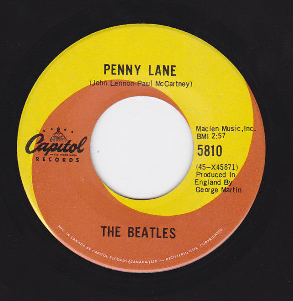 Beatles, The - Strawberry Fields Forever / Penny Lane (7") - Discogs image 4