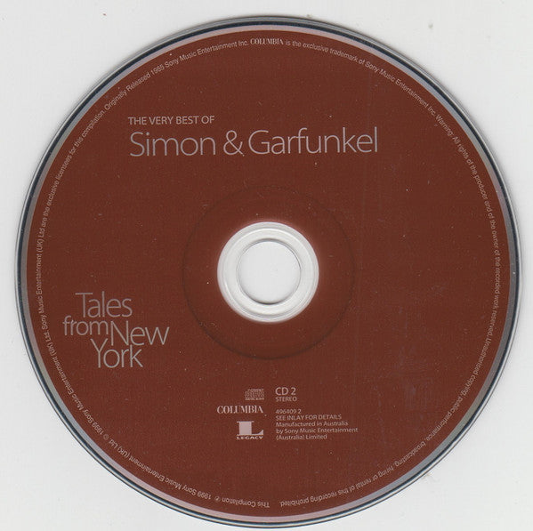 Simon & Garfunkel - Tales From New York (The Very Best Of Simon & Garfunkel) (2xCD) - Discogs image 5