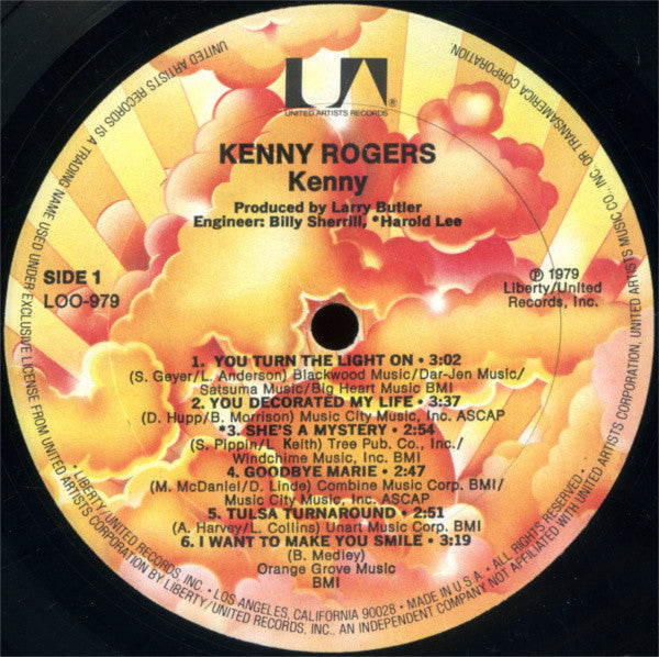 Kenny Rogers - Kenny (LP) - Discogs image 3