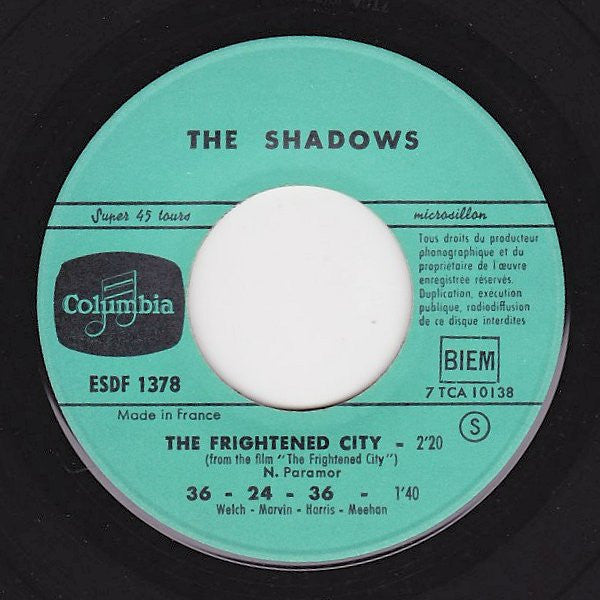 Shadows, The - The Frightened City (7") - Discogs image 3