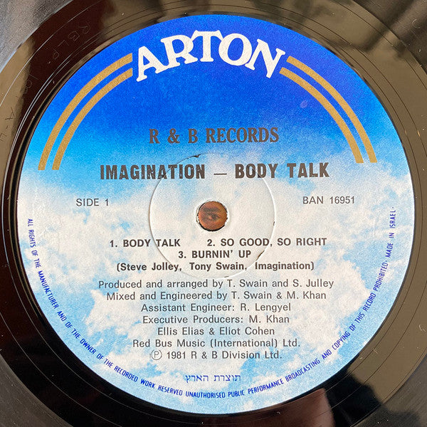 Imagination - Body Talk (LP) - Discogs image 3