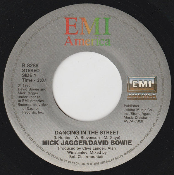 David Bowie, Mick Jagger - Dancing In The Street (7") - Discogs image 3
