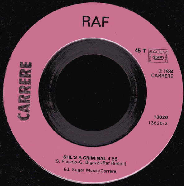 RAF (5) - Change Your Mind (7") - Discogs image 4