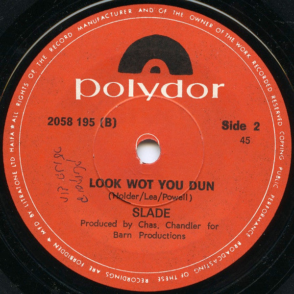 Slade - Take Me Back 'Ome / Look Wot You Dun (7") - Discogs image 3