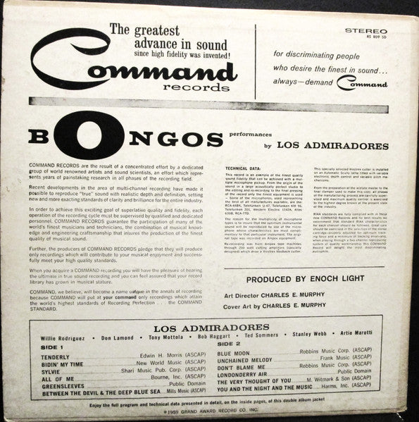 Los Admiradores - Bongos (LP) - Discogs image 2