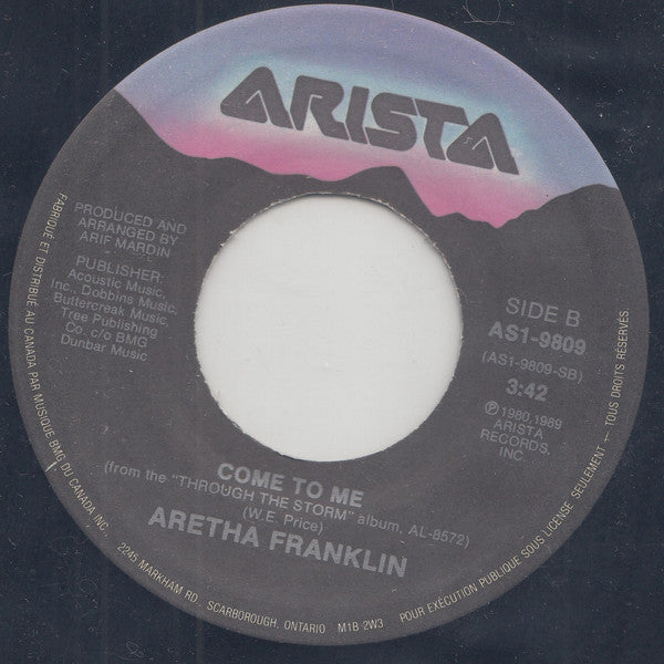 Aretha Franklin And Elton John - Through The Storm (7") - Discogs image 4