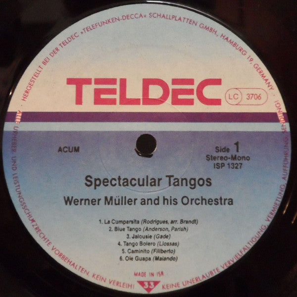 Werner Müller Und Sein Orchester - Spectacular Tangos (LP) - Discogs image 3