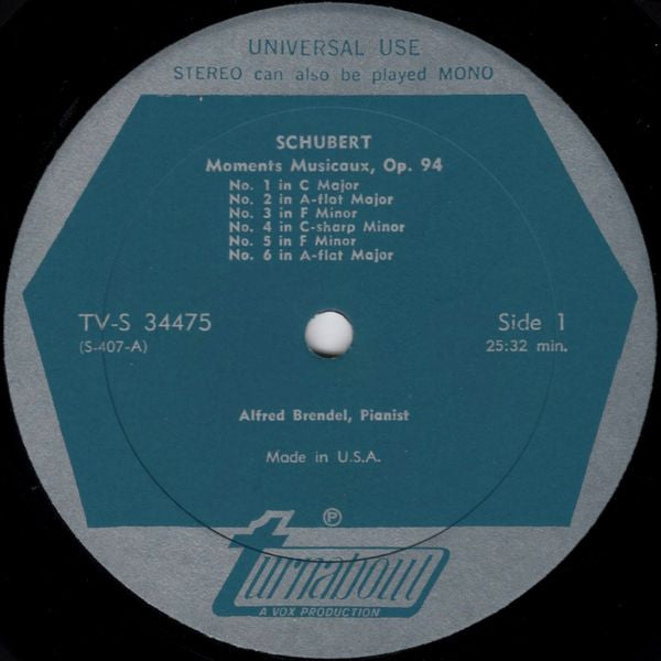 Franz Schubert, Alfred Brendel - Moments Musicaux / Three Pieces, Op. Posth. (LP) - Discogs image 4