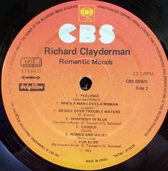 Richard Clayderman - Romantic Moods (LP) - Discogs image 4