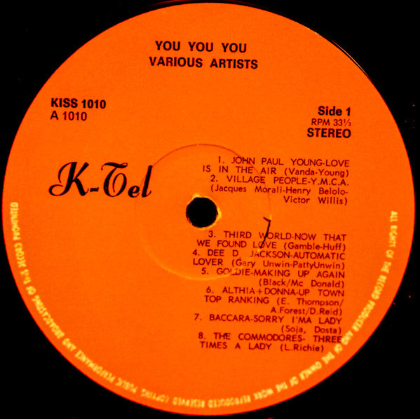 Various - You You You - 16 Nonstop Dance Party Originals (LP) - Discogs image 3